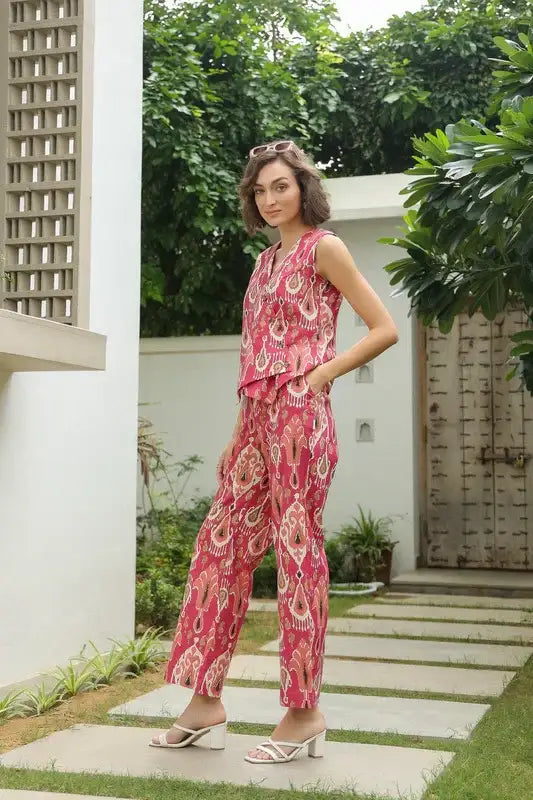 Ruby Rhapsody Cotton Flex Co-ord Set