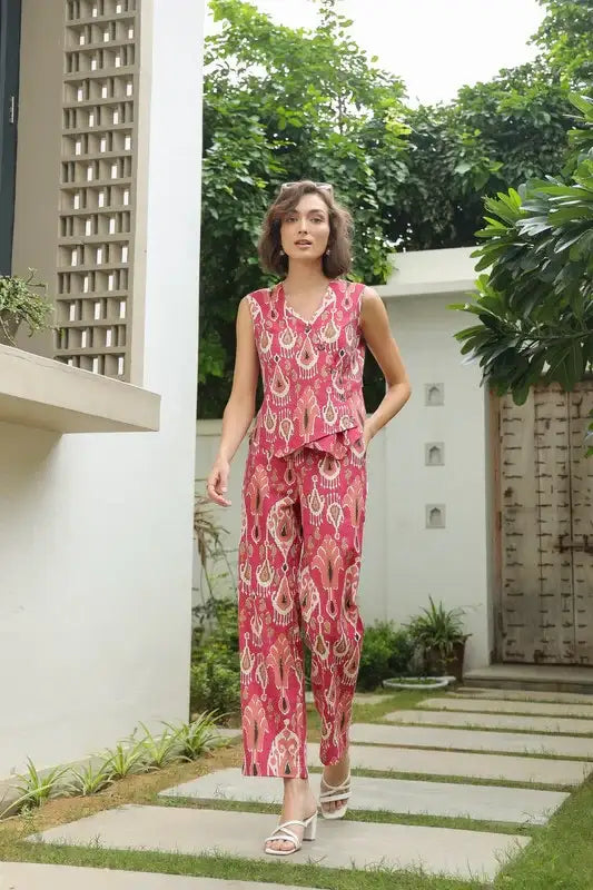 Ruby Rhapsody Cotton Flex Co-ord Set