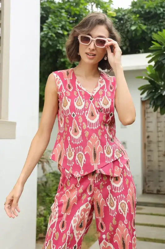 Ruby Rhapsody Cotton Flex Co-ord Set