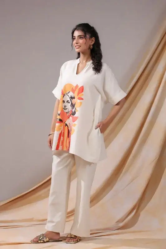 Sunset Muse Tunic Cotton Flex Co-ord set