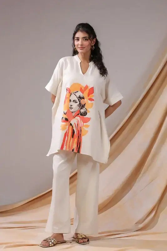 Sunset Muse Tunic Cotton Flex Co-ord set