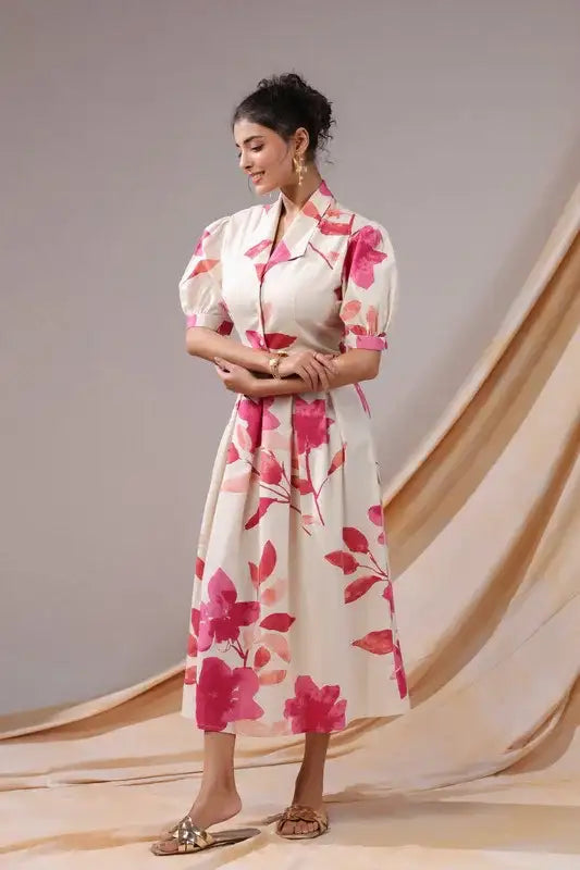 Rosewood Garden Cotton Flex Dress