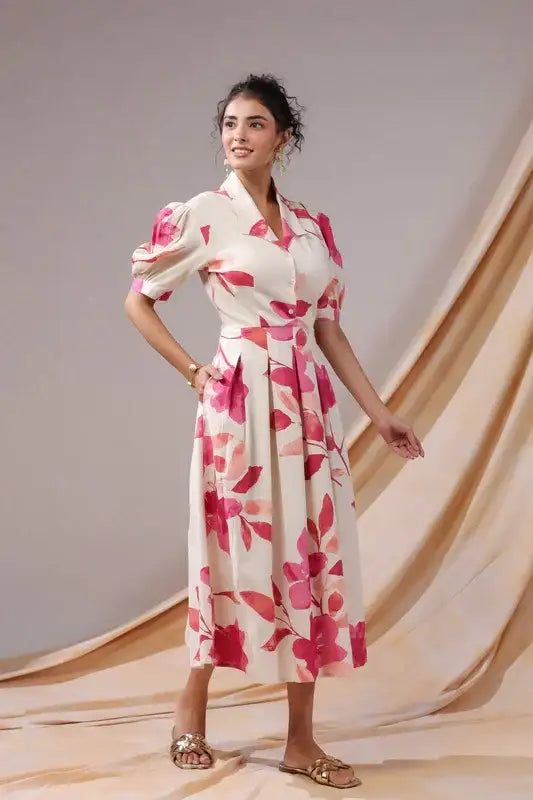 Rosewood Garden Cotton Flex Dress