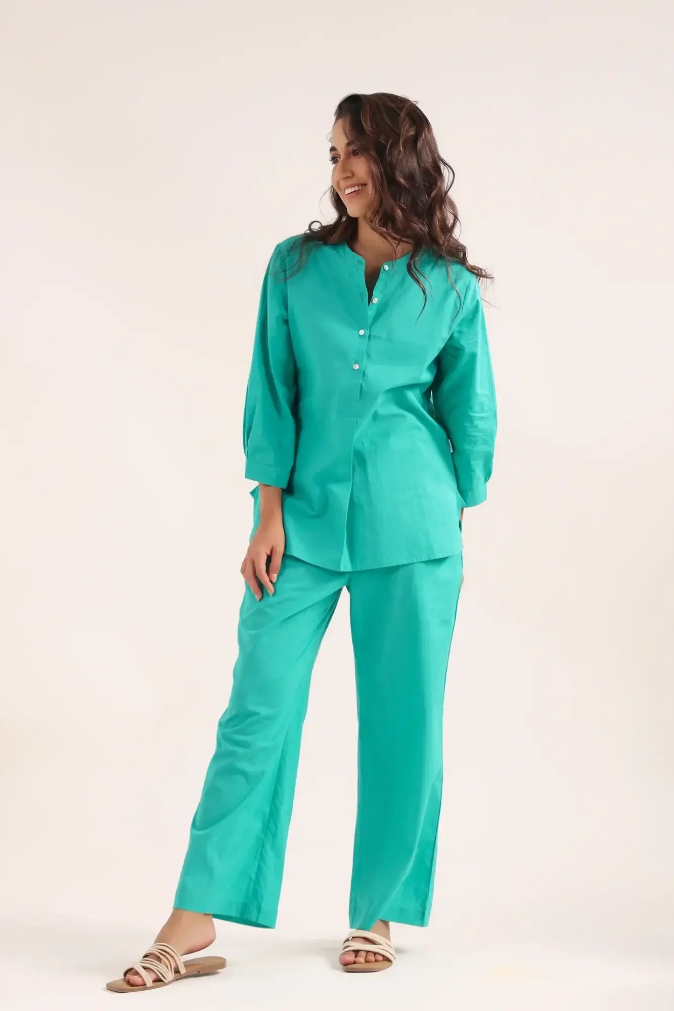Seafoam Serenity Cotton Co-ord Set