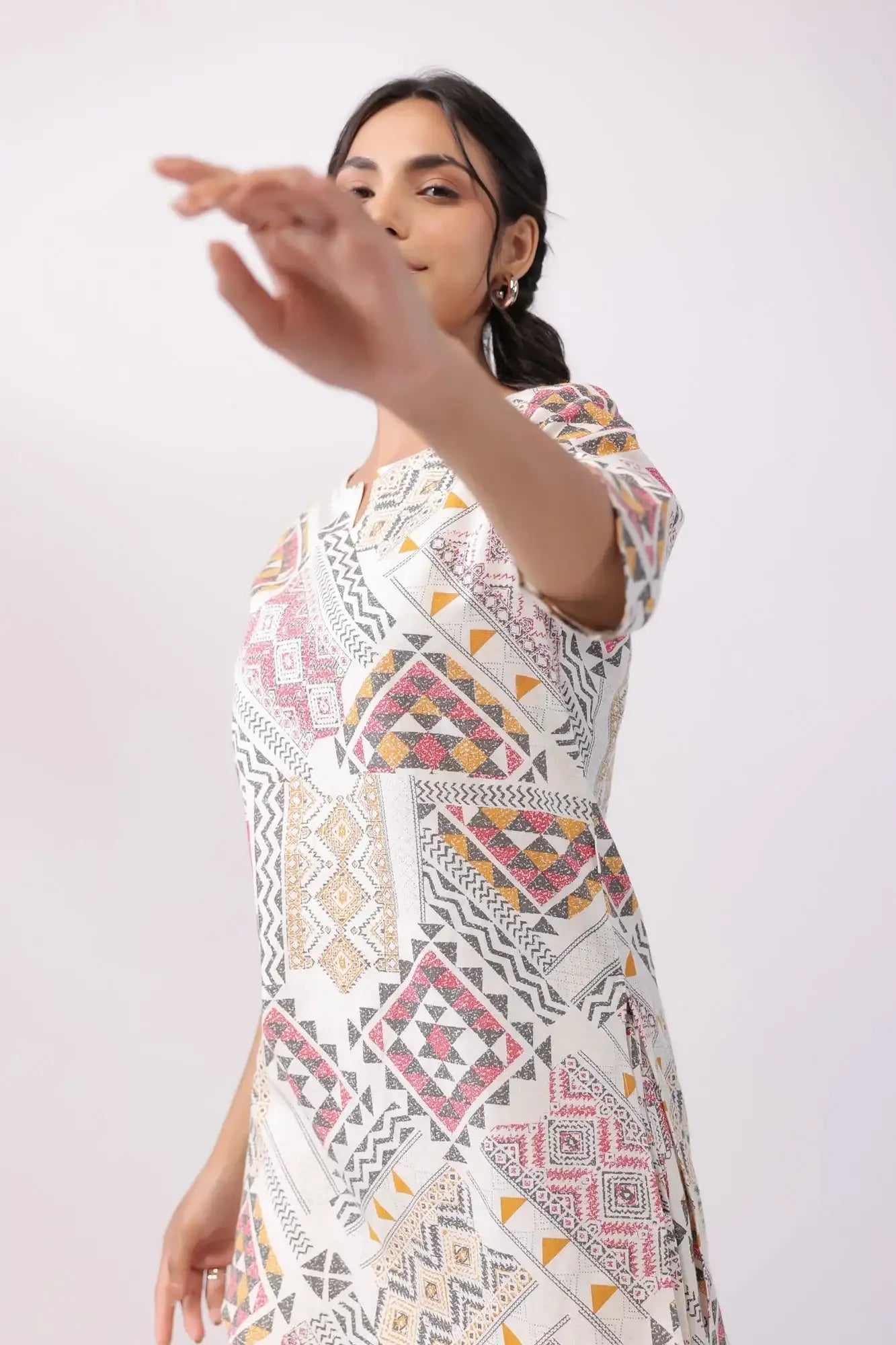 Celestial Art Multicoloured Cotton Flex Palazzo Loungewear Set