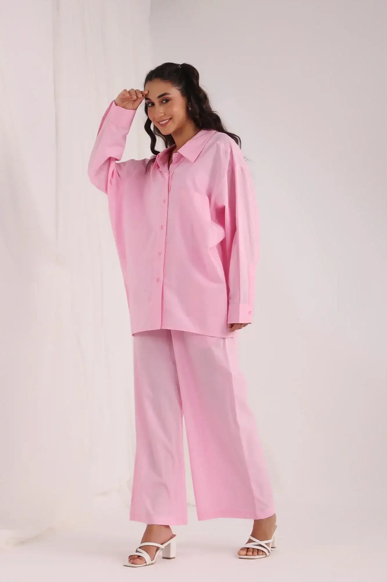 Symphony Pink Cotton Co-ord Set