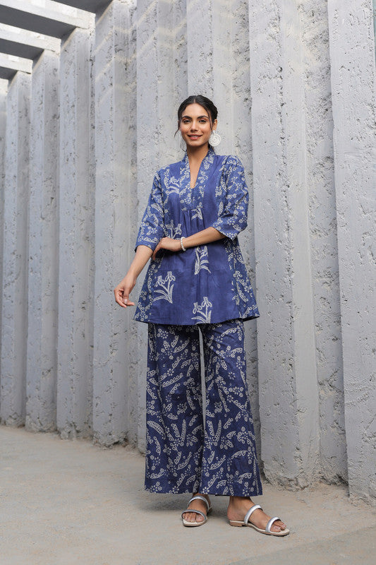 Indigo Breeze Cotton Co-ord Set