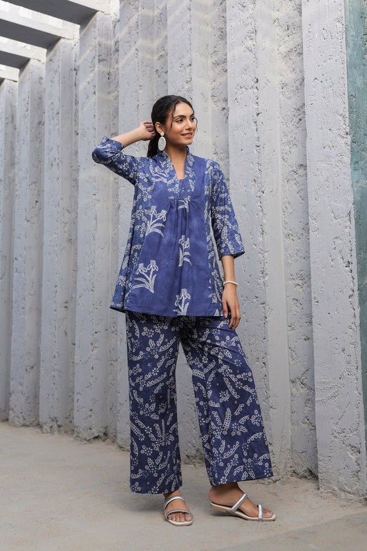 Indigo Breeze Cotton Co-ord Set
