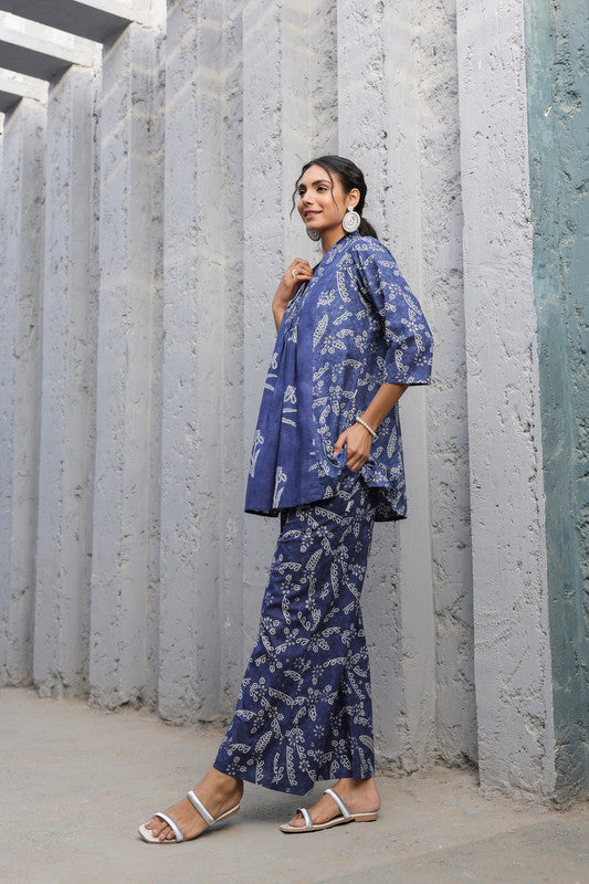 Indigo Breeze Cotton Co-ord Set