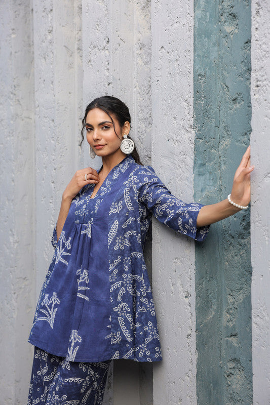 Indigo Breeze Cotton Co-ord Set