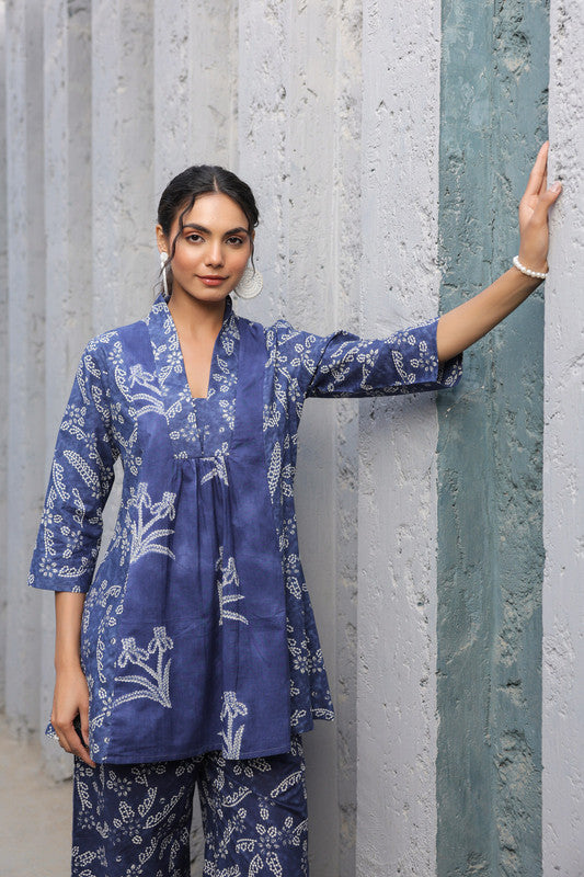 Indigo Breeze Cotton Co-ord Set