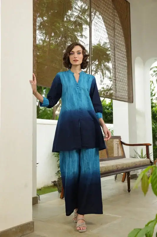 Ocean Ombre Cotton Co-ord Set
