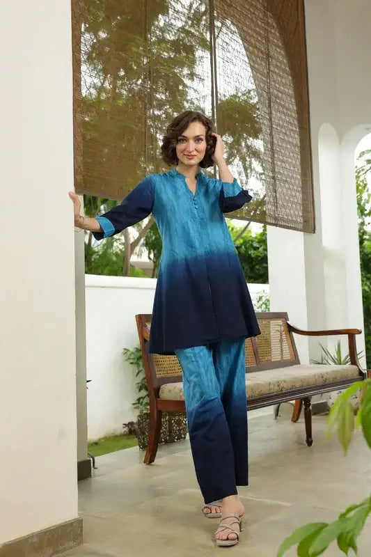 Ocean Ombre Cotton Co-ord Set