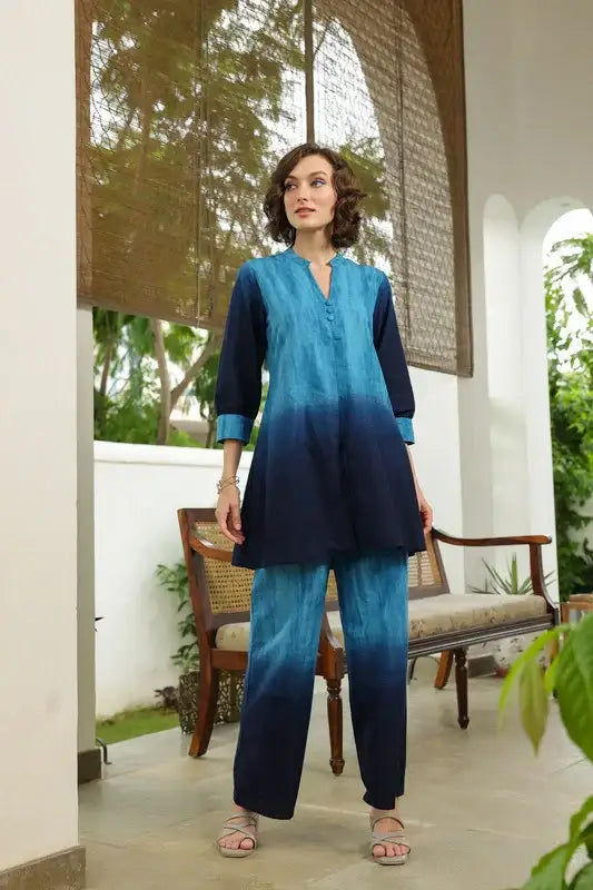 Ocean Ombre Cotton Co-ord Set