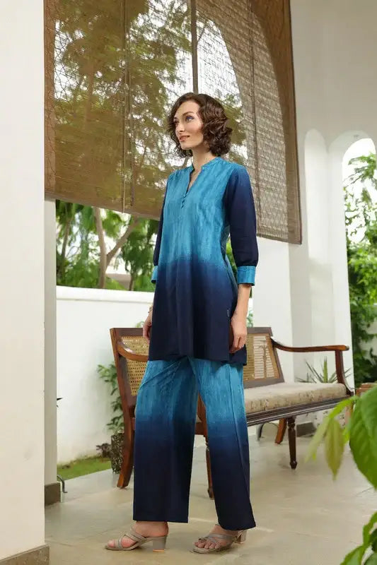 Ocean Ombre Cotton Co-ord Set