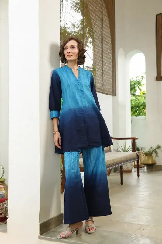 Ocean Ombre Cotton Co-ord Set