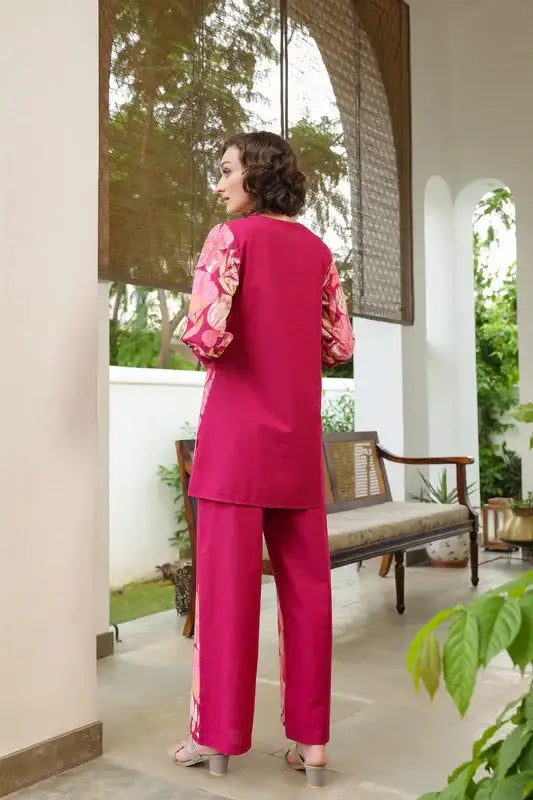 Sweet Petal Serenade Cotton Co-ord Set