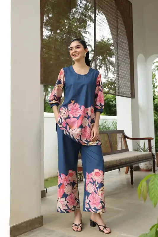 Nautical Rose Cotton Co-ord Set