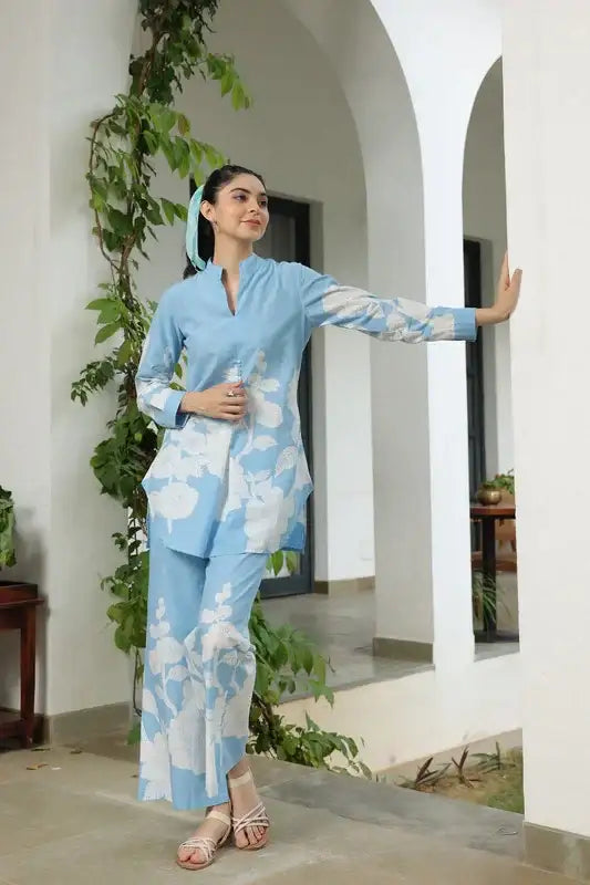 Cloud Light Cotton Co-ord Set