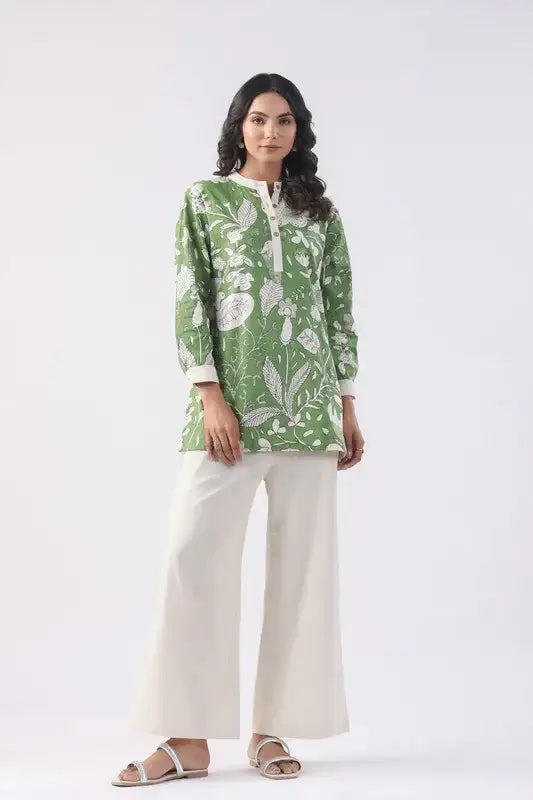 Moss Green Cotton Co-ord Set