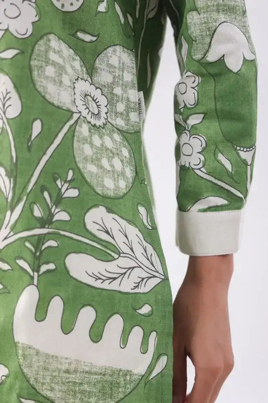 Moss Green Cotton Co-ord Set