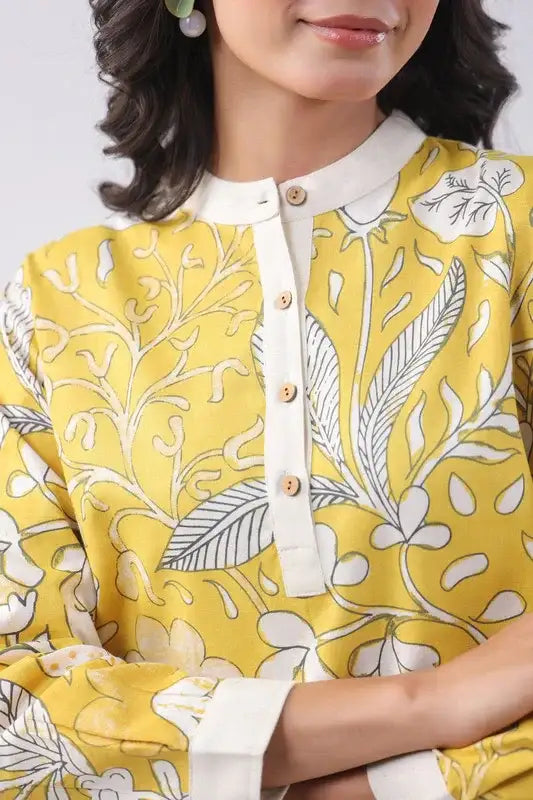 Citrus Bloom Cotton Co-ord Set