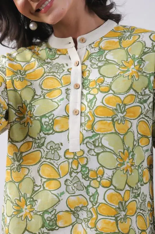 Lush Citrus Cotton Co-ord Set