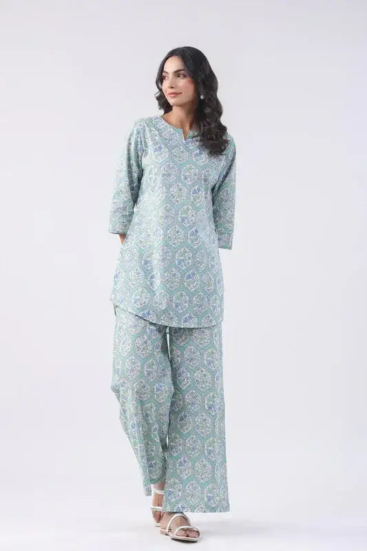 Morning Glory Cotton Loungewear Set
