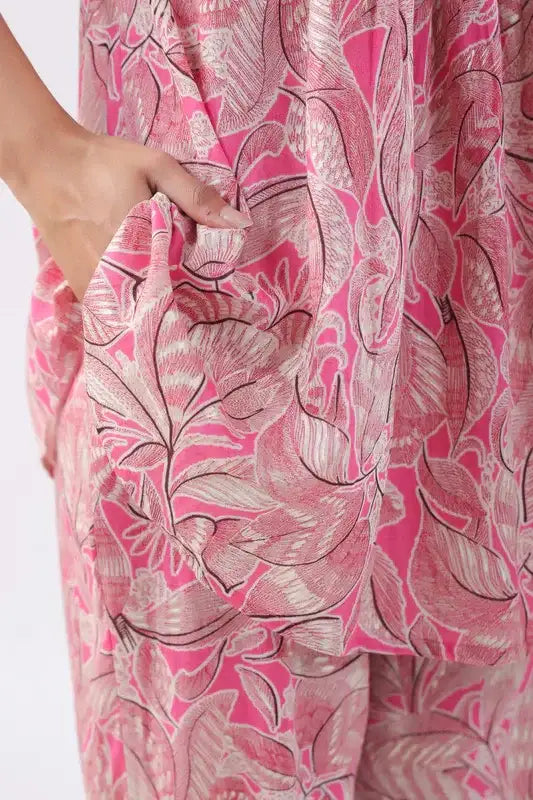 Raspberry Cotton Co-ord Set