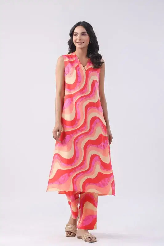 Sunburst Swirl Cotton Co-ord Set