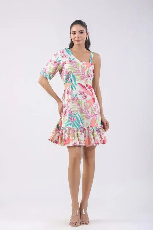Lushia Floral Cotton Dress