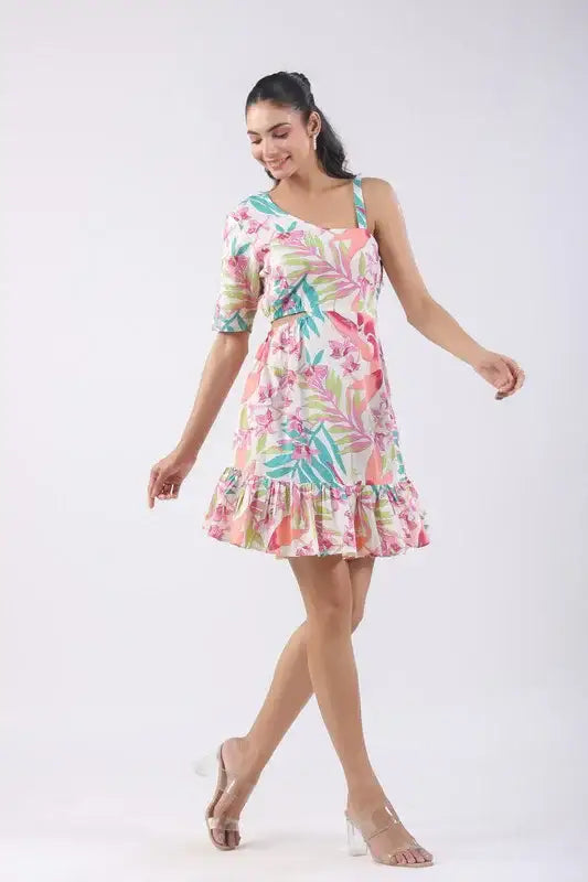 Lushia Floral Cotton Dress
