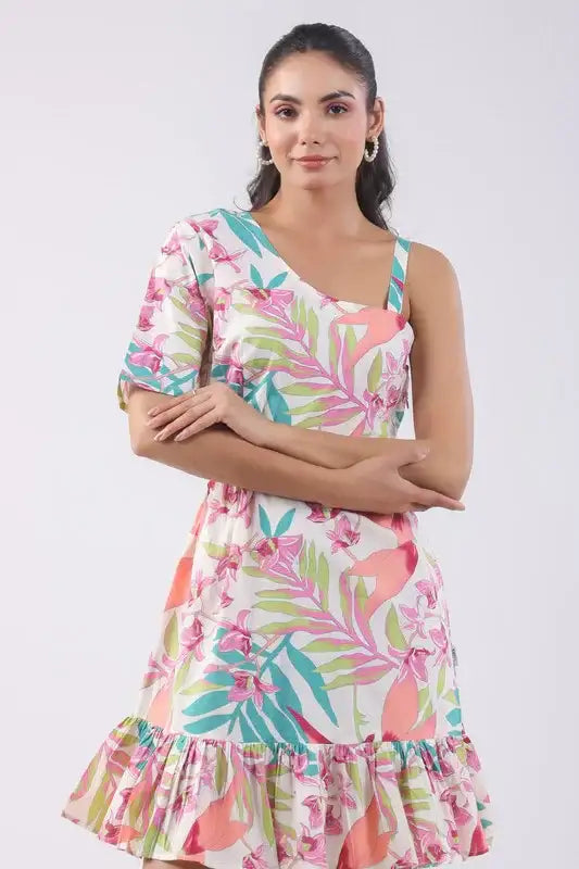 Lushia Floral Cotton Dress