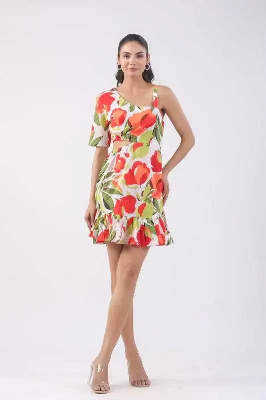 Tropical Lush Cotton Dress