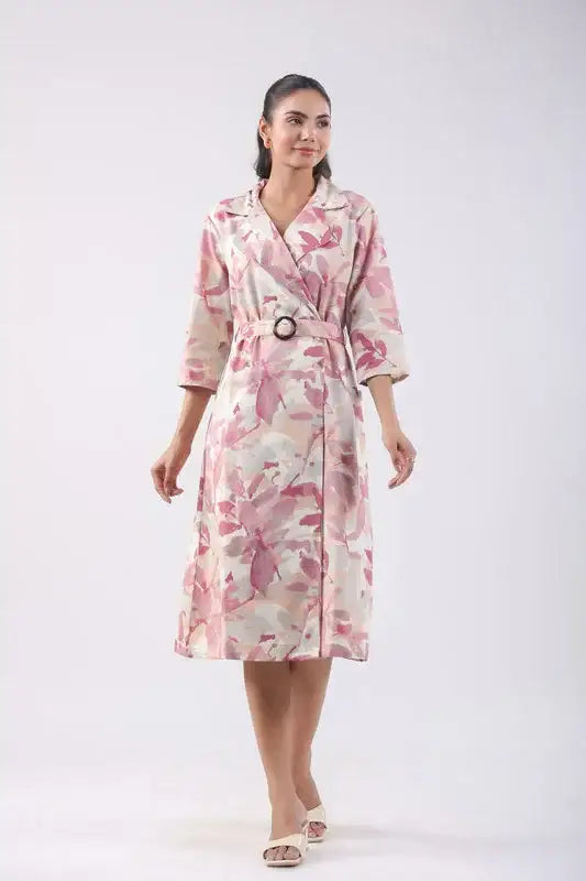 Petal Haze Cotton Flex Dress