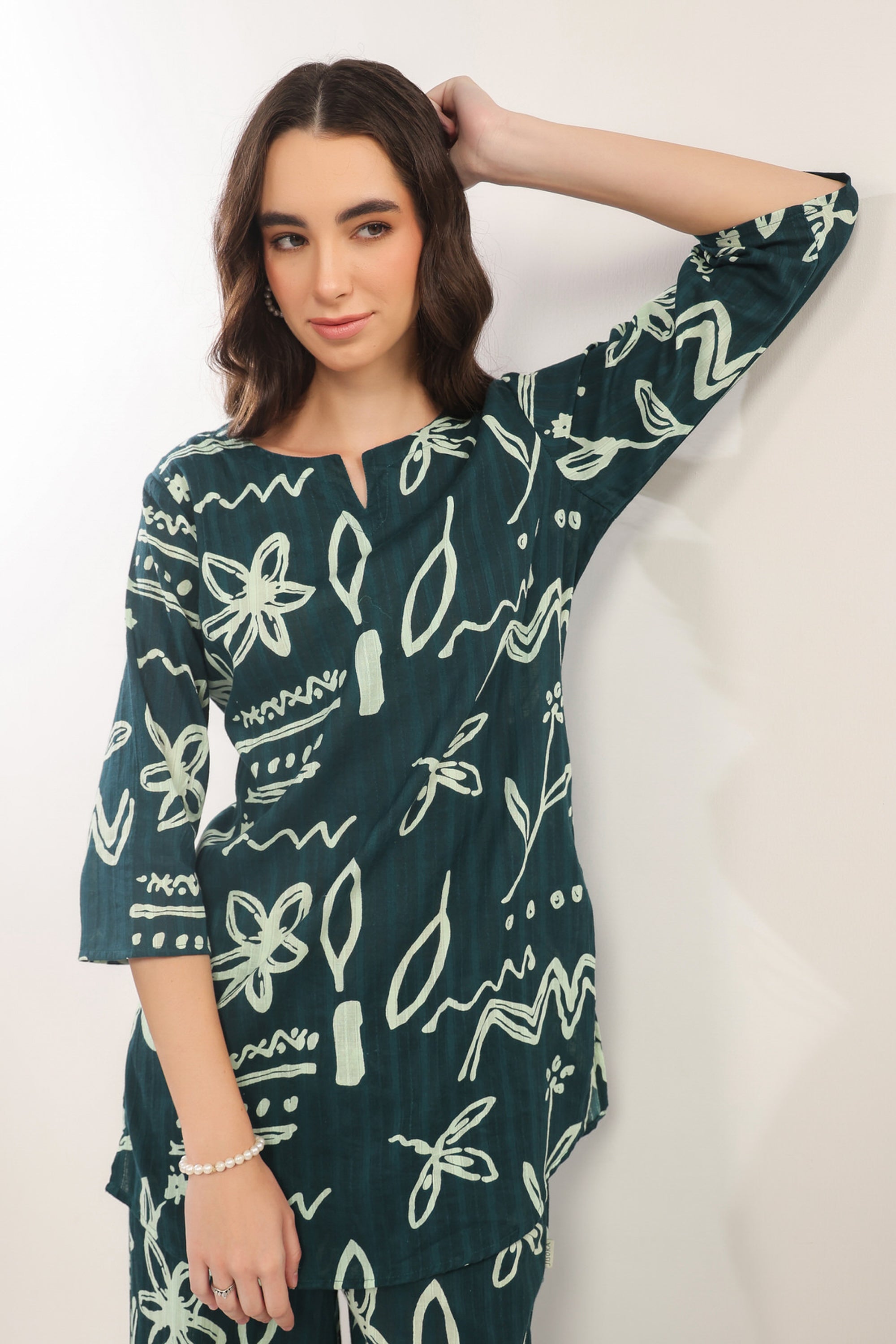 Coastal Calm Blue Cotton Co-ord Set