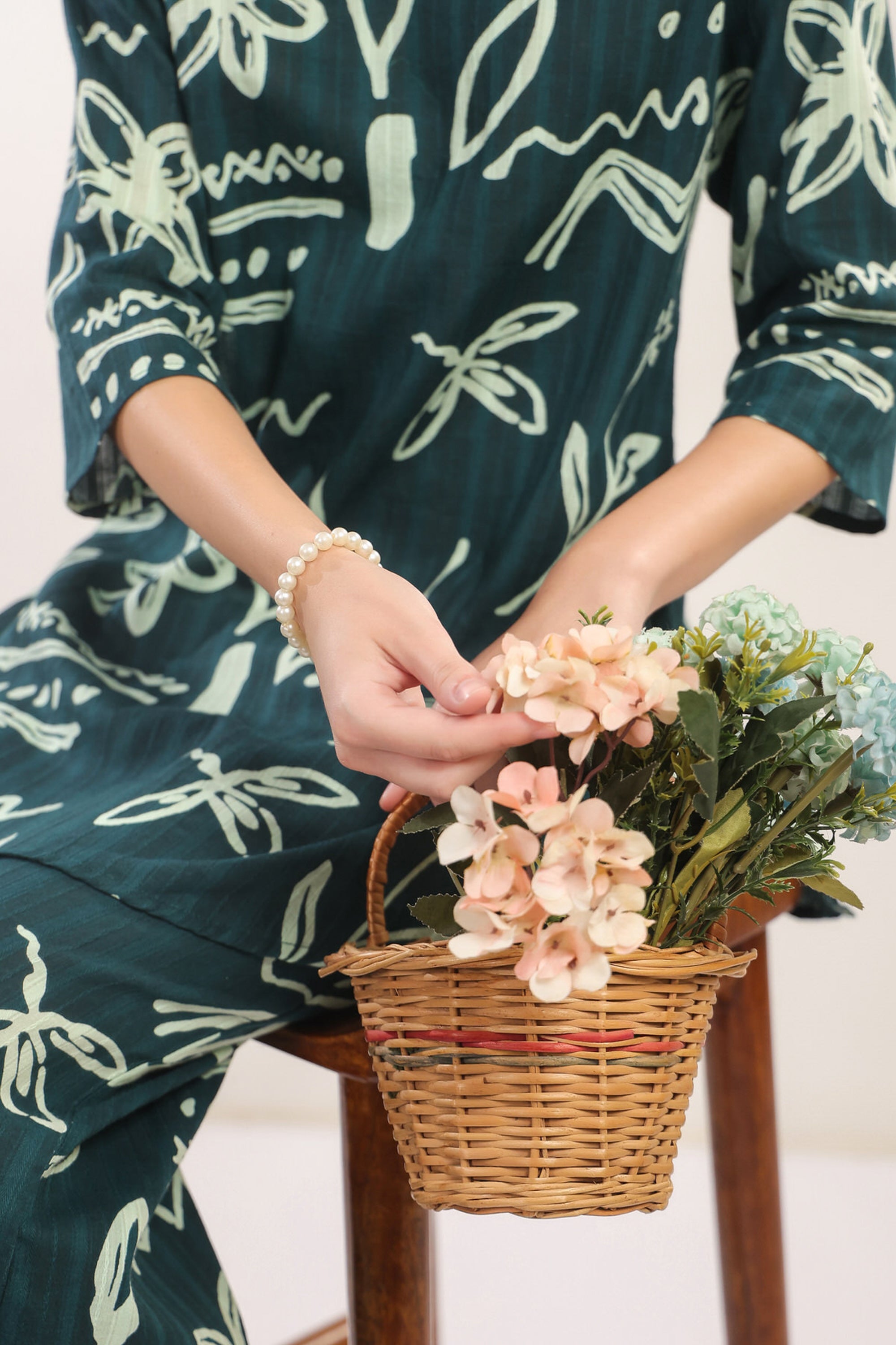Coastal Calm Blue Cotton Co-ord Set