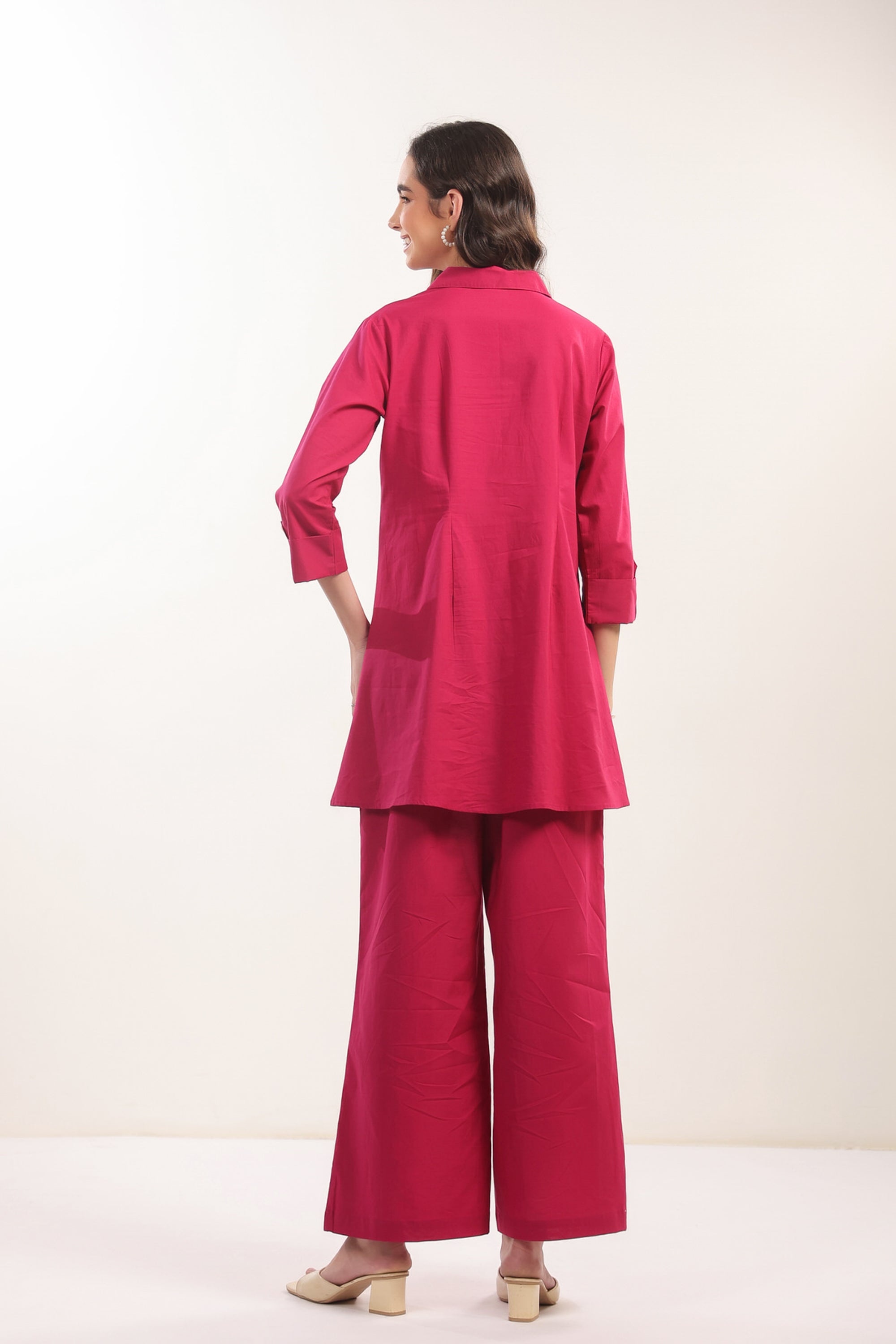 Fuchsia Flame Cotton Co-ord Set