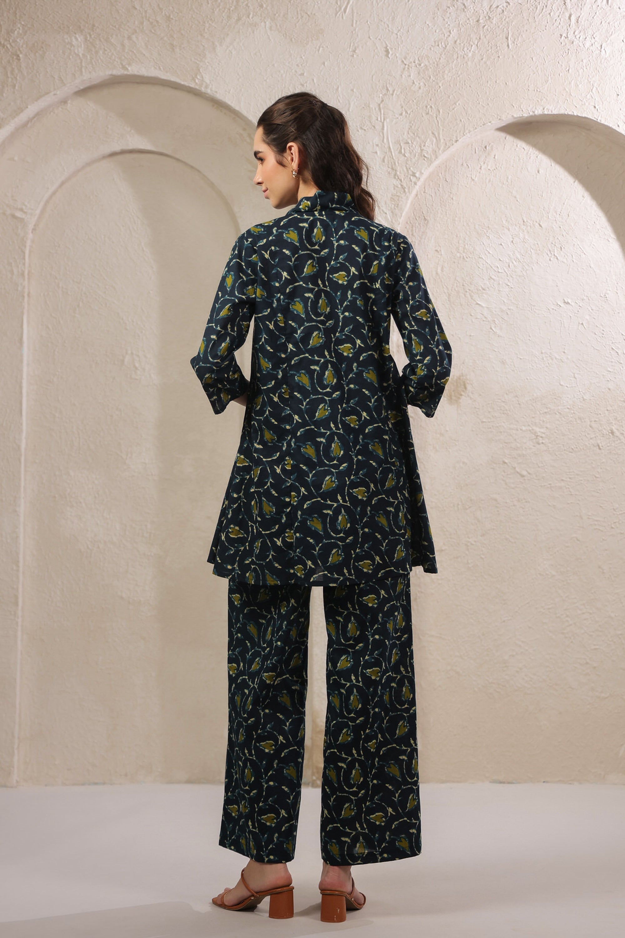 Tropical Dusk Printed Cotton Co-ord Set