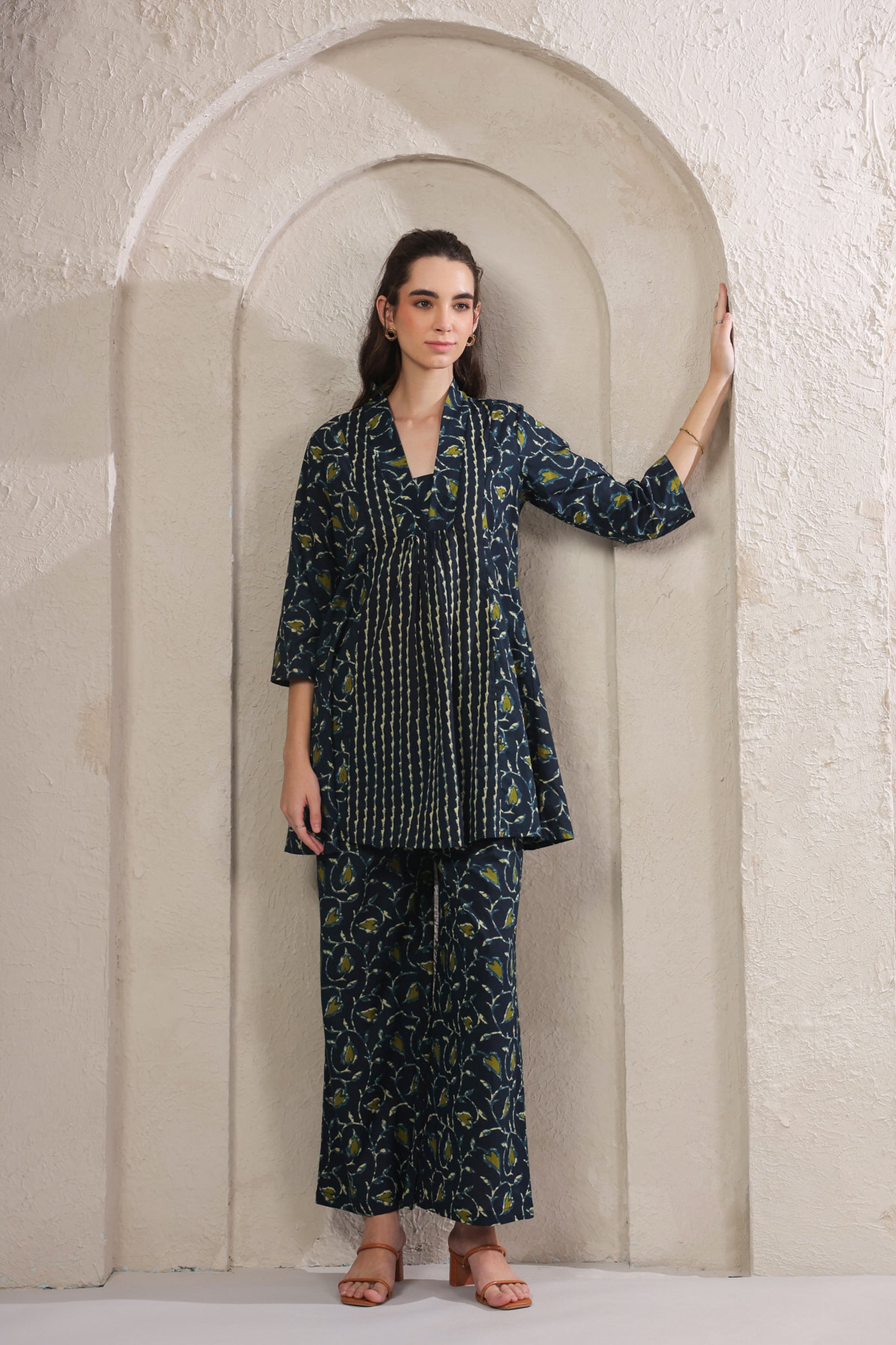 Tropical Dusk Printed Cotton Co-ord Set