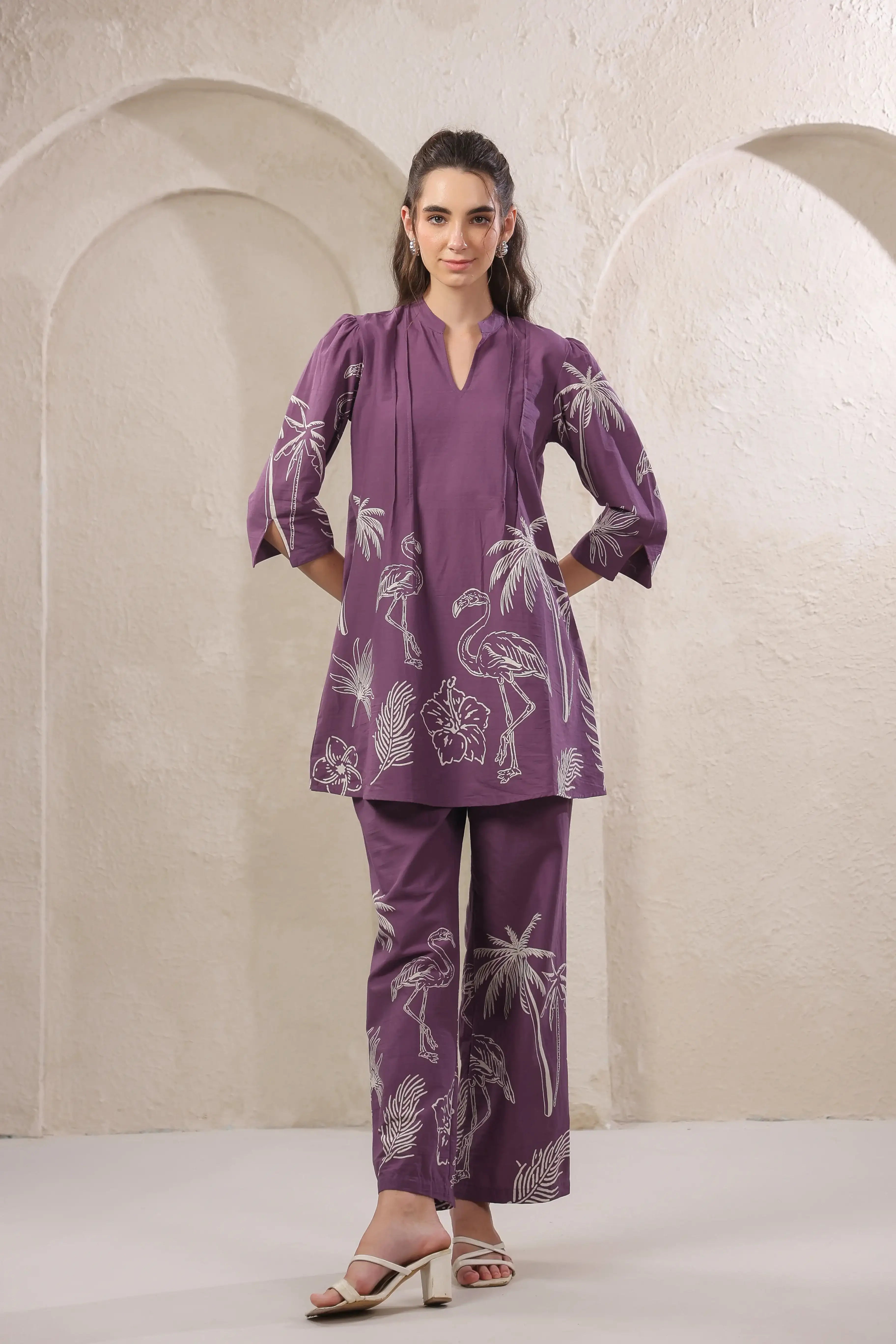 Wild Mauve Cotton Co-ord Set