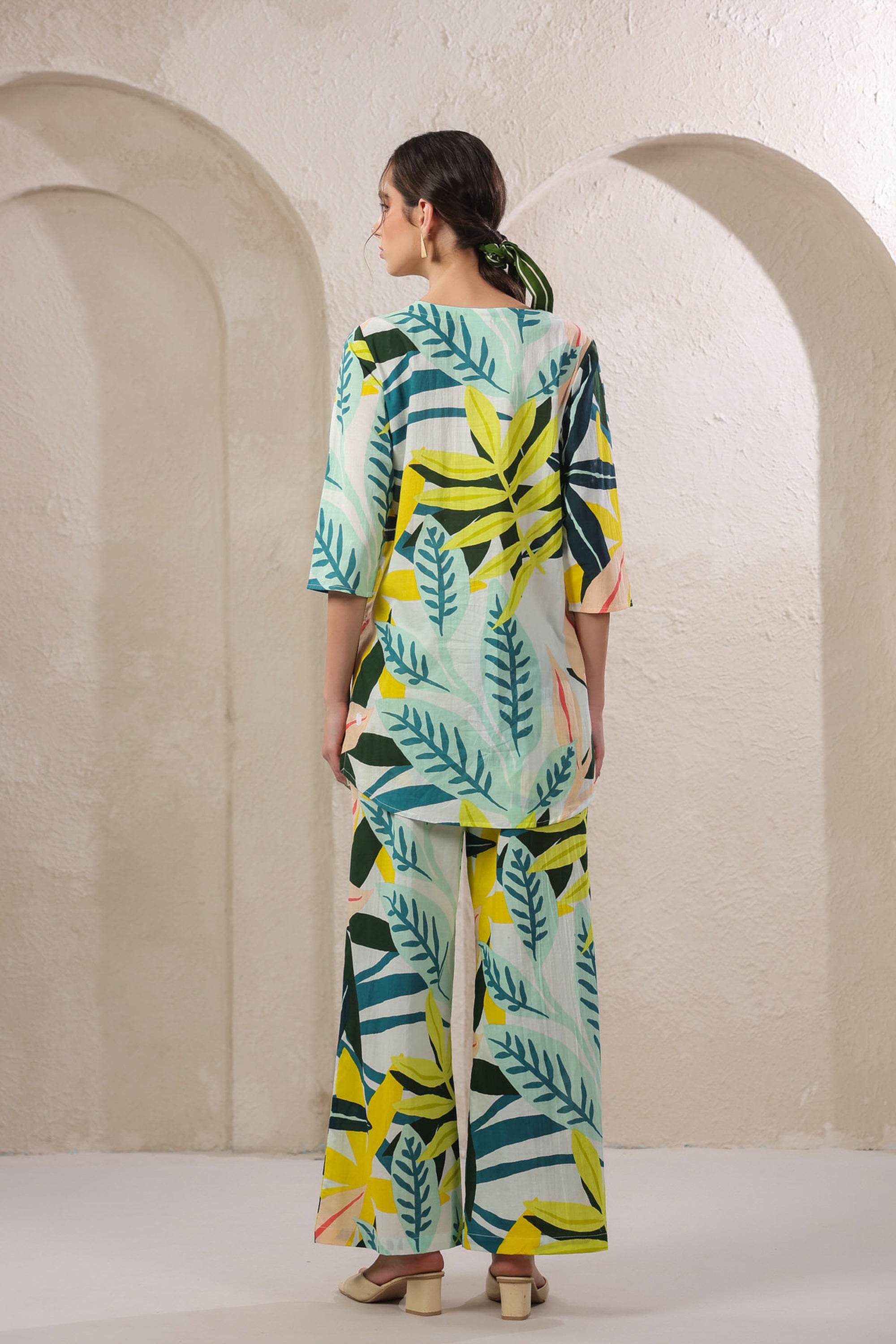 Whispering Leaves Cotton Co-ord Set