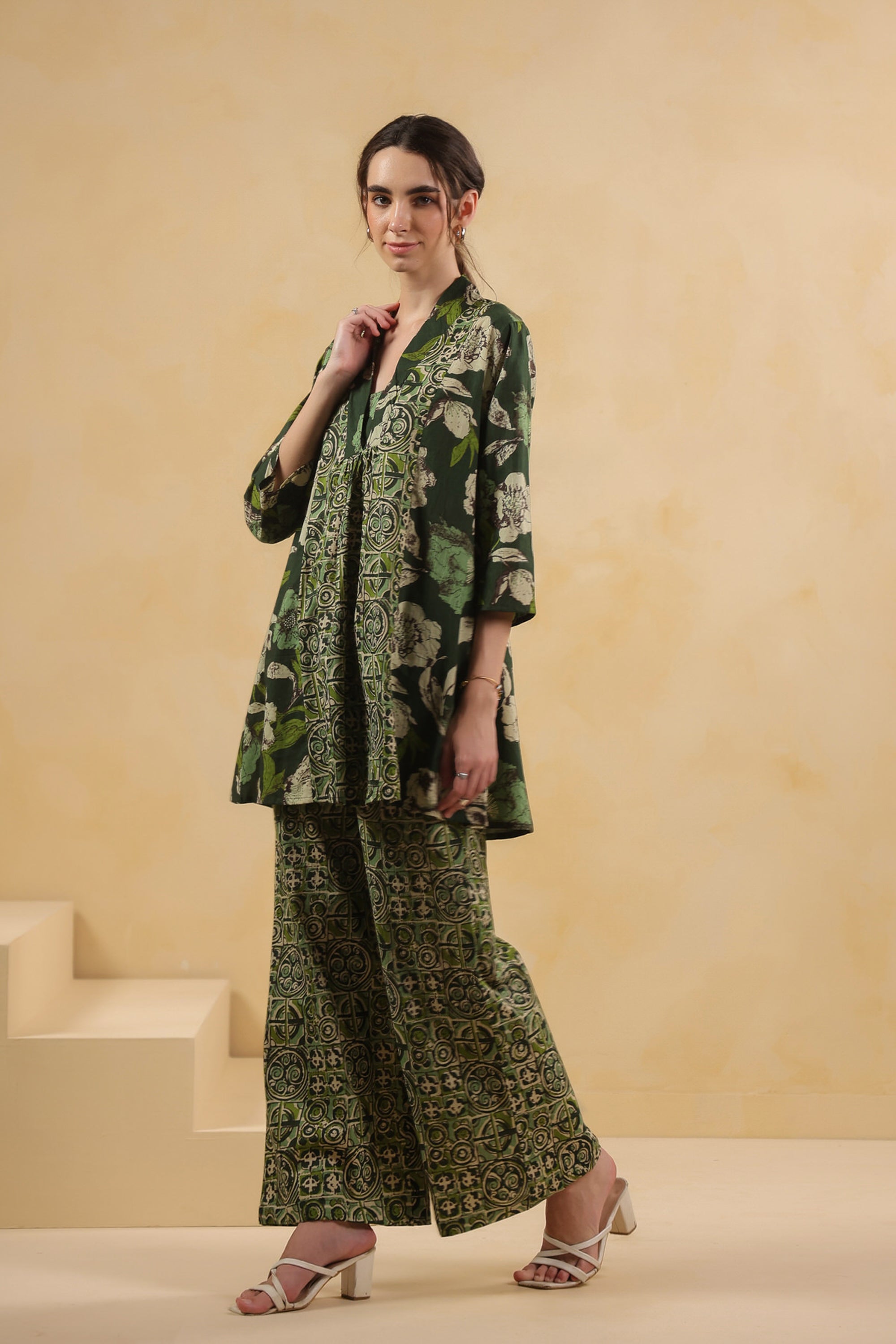 Sage Botanic Floral Cotton Co-ord Set