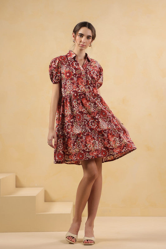 Red Reverie Cotton Dress