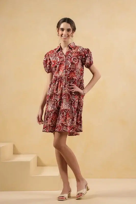 Red Reverie Cotton Dress