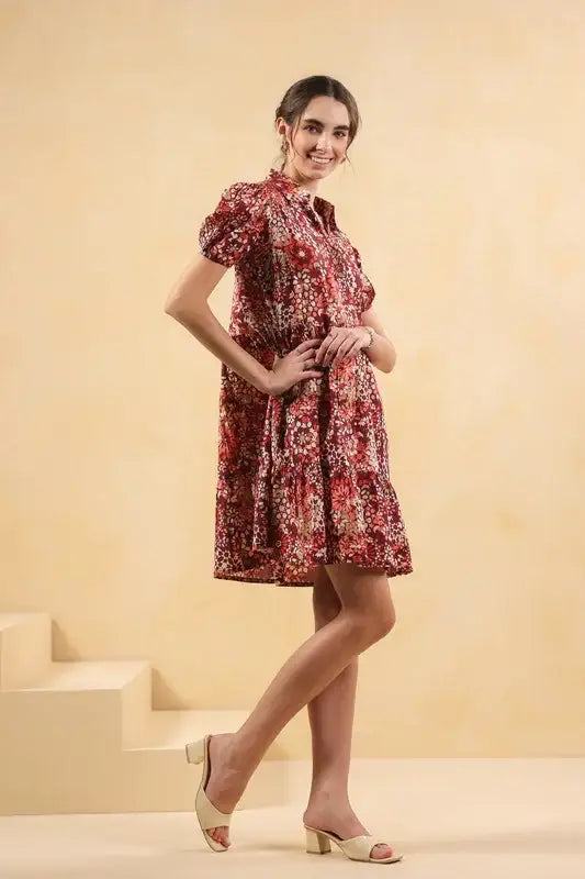 Red Reverie Cotton Dress