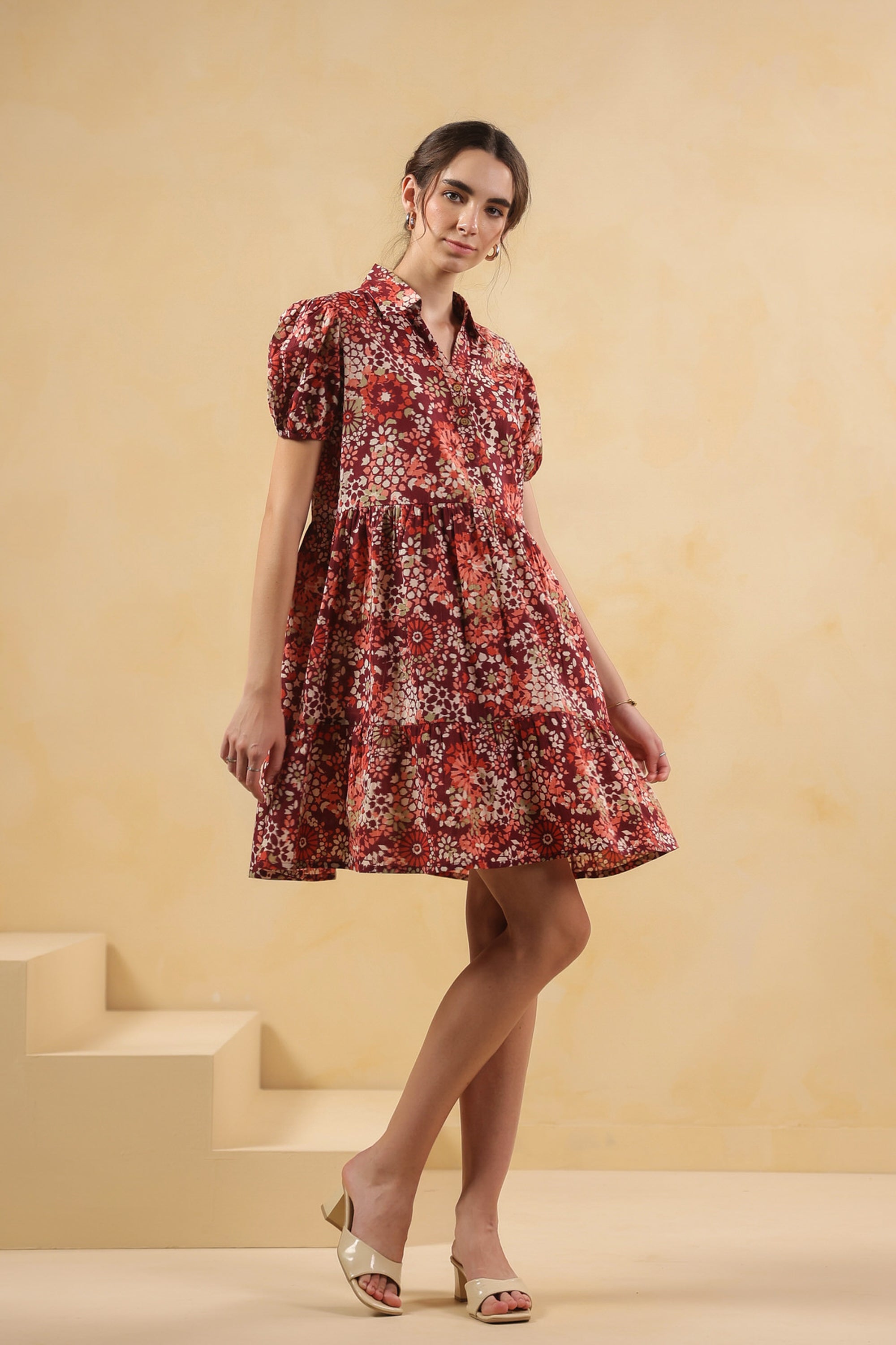 Red Reverie Cotton Dress