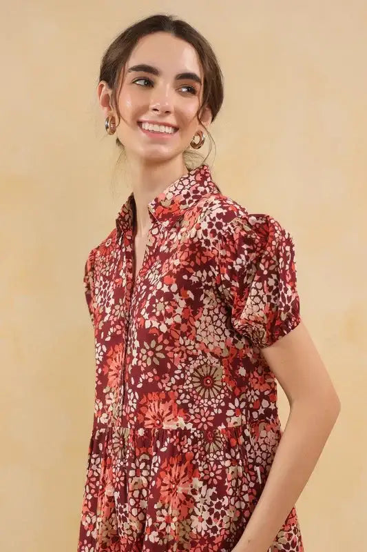 Red Reverie Cotton Dress