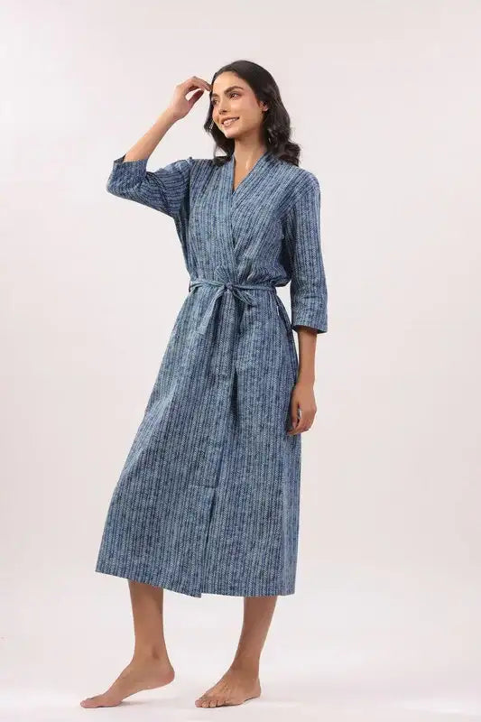 Seafoam Serenity Cotton Robe