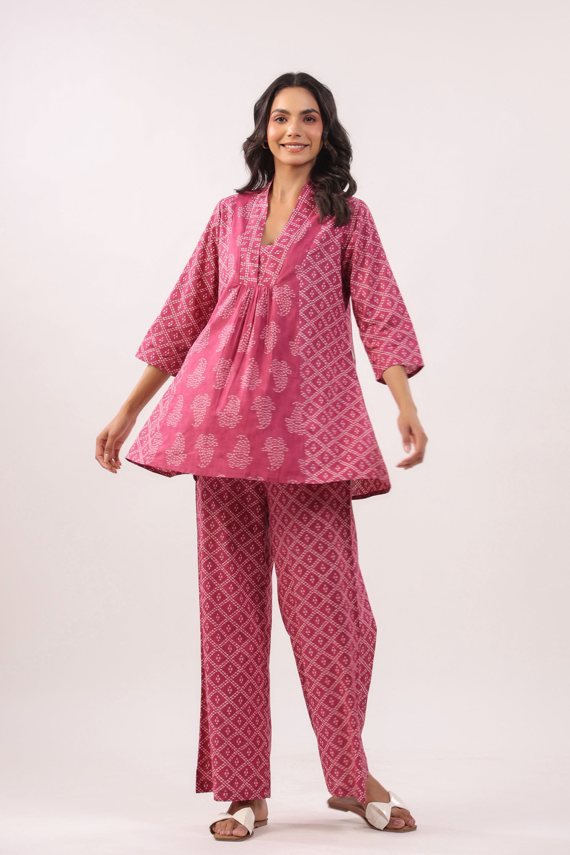 Mulberry Mist Cotton Co-ord Set